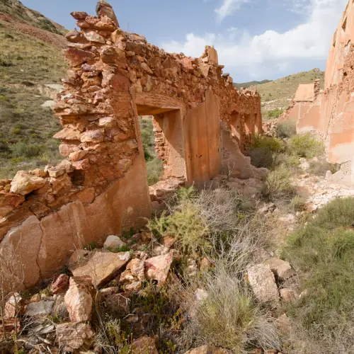 Ruines des maisons de miniers