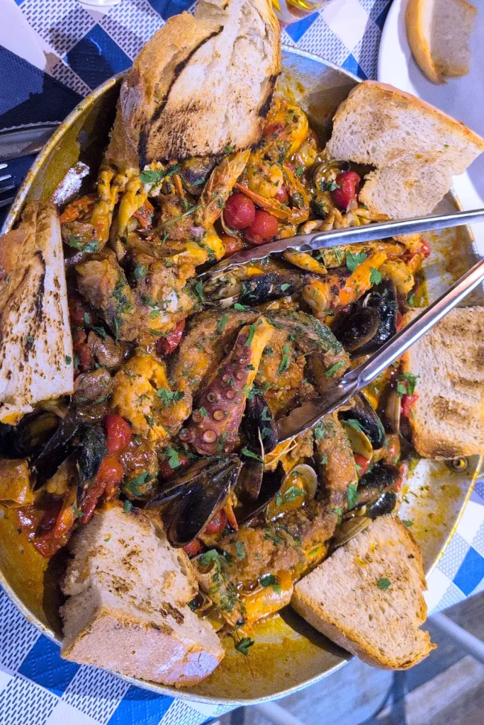 Cazuela de mariscos