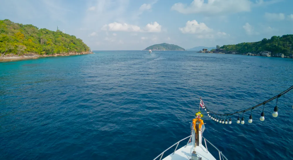Arrivée dans le parc national Similan