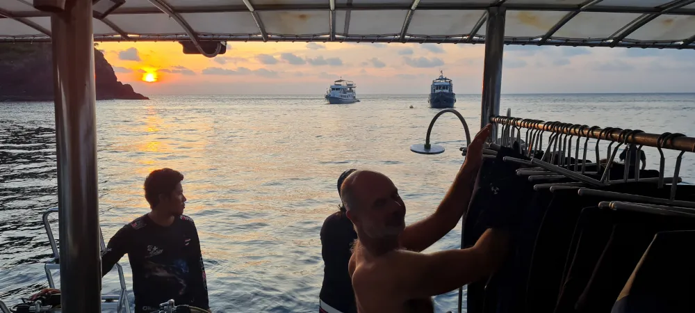 Jupe arrière de Pawara sur la croisière similan surin